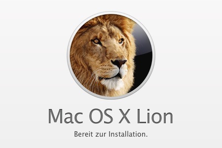 Screenshot: Mac OS X Lion Installation