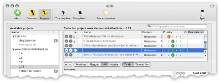 Screenshot iGTD (1.3.3)