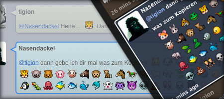 Screenshot: Emoji Icons in Eventbox