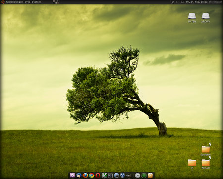Screenshot: Ubuntu 9.10